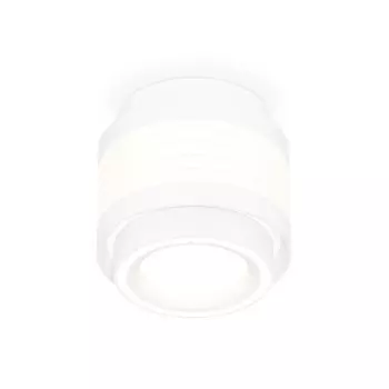 Светильник накладной с акрилом Ambrella light, XS8431002, GX53 LED 12 Вт, цвет белый песок, белый матовый