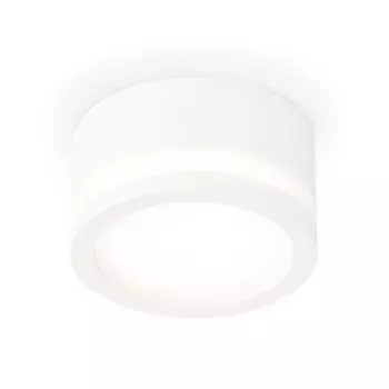 Светильник накладной с акрилом Ambrella light, XS8101017, GX53 LED 12 Вт, цвет белый песок, белый матовый