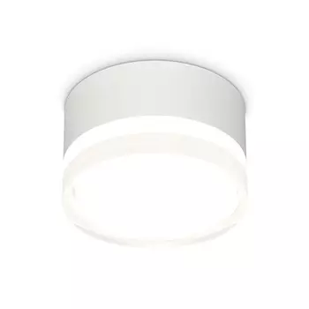 Светильник накладной с акрилом Ambrella light, XS8101023, GX53 LED 12 Вт, цвет белый песок, белый матовый, прозрачный