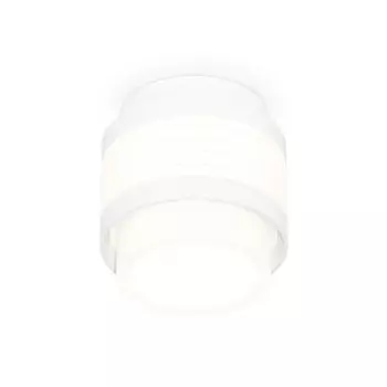 Светильник накладной с акрилом Ambrella light, XS8431001, GX53 LED 12 Вт, цвет белый песок, белый матовый