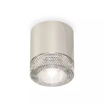 Светильник накладной с композитным хрусталём Ambrella light, XS7405004, MR16 GU5.3 LED 10 Вт, цвет серебро, прозрачный
