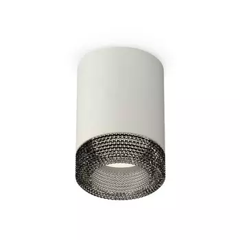 Светильник накладной с композитным хрусталём Ambrella light, XS7423002, MR16 GU5.3 LED 10 Вт, цвет серый песок, тонированный