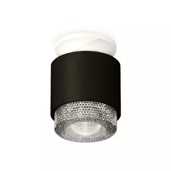 Светильник накладной с композитным хрусталём Ambrella light, XS7511042, MR16 GU5.3 LED 10 Вт, цвет чёрный песок, белый песок, прозрачный