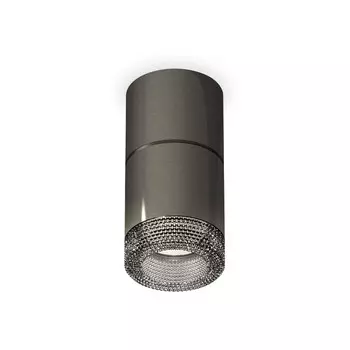 Светильник накладной с композитным хрусталём Ambrella light, XS7403062, MR16 GU5.3 LED 10 Вт, цвет чёрный хром, тонированный