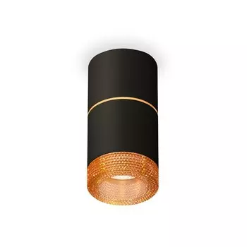 Светильник накладной с композитным хрусталём Ambrella light, XS7402182, MR16 GU5.3 LED 10 Вт, цвет чёрный песок, кофе