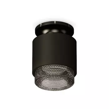 Светильник накладной с композитным хрусталём Ambrella light, XS7511062, MR16 GU5.3 LED 10 Вт, цвет чёрный песок, чёрный, тонированный