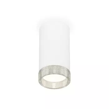 Светильник накладной с композитным хрусталём Ambrella light, XS8161010, GX53 LED 12 Вт, цвет белый песок, прозрачный
