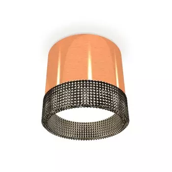 Светильник накладной с композитным хрусталём Ambrella light, XS8122021, GX53 LED 12 Вт, цвет золото розовое, тонированный