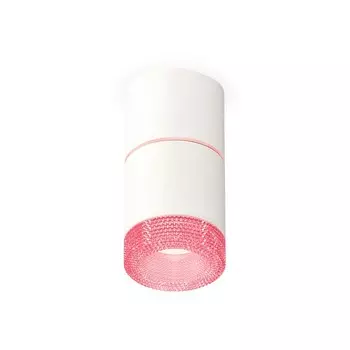 Светильник накладной с композитным хрусталём Ambrella light, XS7401222, MR16 GU5.3 LED 10 Вт, цвет белый песок, розовый