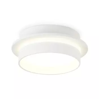 Светильник накладной со сменной лампой Ambrella light, Techno, TN5383, GX53, цвет белый песок, белый матовый