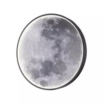 Светильник настенно-потолочный Escada, 10226/SG LED Moon. 1х43Вт, LED, 3136Лм, 3000/4200/6500К, 490х490х45 мм, цвет черный