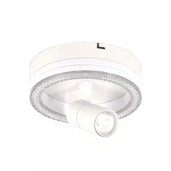 Светильник настенно-потолочный Escada, 20044SMA/01LED WH. 1х20Вт, LED, 1380Лм, 4000К, 200х200х170 мм, цвет белый