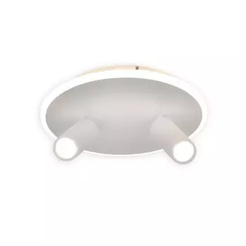 Светильник настенно-потолочный Escada, 20046SMA/02LED WH. 1х28Вт, LED, 2660Лм, 4000К, 280х280х160 мм, цвет белый