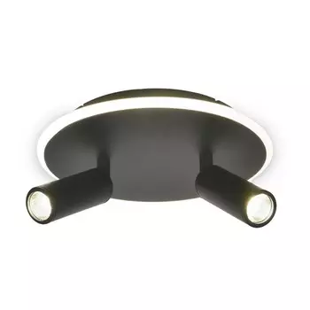 Светильник настенно-потолочный Escada, 20046SMA/02LED BK. 1х28Вт, LED, 2660Лм, 4000К, 280х280х160 мм, цвет черный