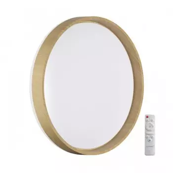 Светильник настенно-потолочный Sonex. Gari wood, 70Вт, Led, 78х490х490 мм, цвет белый, коричневый