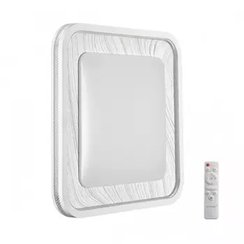 Светильник настенно-потолочный Sonex. Mavi wood, 70Вт, Led, 70х507х507 мм, цвет белый, светло-серый под дерево