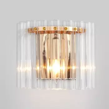Светильник настенный Bogate's Flamel 373/1, E14, 1х60Вт, 155х260х180 мм, цвет золото
