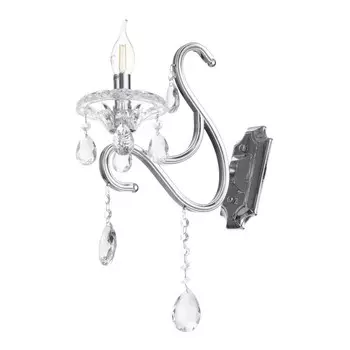 Светильник настенный Бра «Пельтри», 132945, 160 Вт Е14, хром