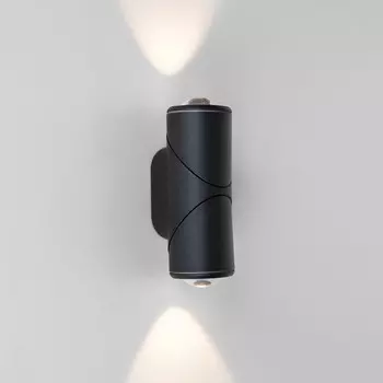 Светильник настенный Elektrostandard, Gira LED 12 Вт, 80x65x190 мм, IP54, цвет чёрный