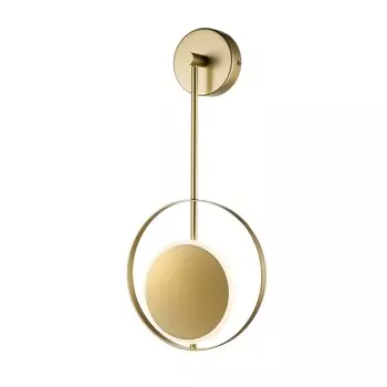 Светильник настенный Escada, 10206/SG LED Gold. 1х7Вт, LED, 510Лм, 4000К, 220х76х476 мм, цвет золото