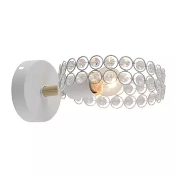 Светильник настенный Escada, 679/1A White. 1х60Вт, E27, 230х160х100 мм, цвет белый/дерево