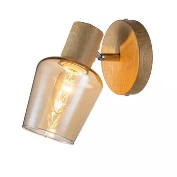 Светильник настенный Escada, 691/1A. 1х40Вт, E14, 206х120х150 мм, цвет дерево