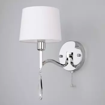 Светильник настенный Eurosvet Madera 10127/1, E14, 1х40Вт, 250х150х340 мм, цвет хром