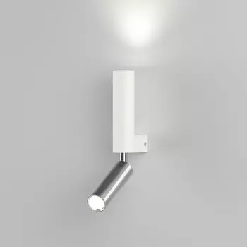 Светильник настенный Eurosvet Pitch 40020/1, LED, 6 Вт, 4200К, 300Лм, 35х35х255 мм, цвет белый, хром