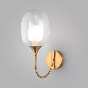 Светильник настенный Eurosvet Spritz 70218/1, G9, 1х25Вт, 240х130х330 мм, цвет латунь