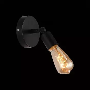 Светильник настенный Evoluce. SL419.401.01. Ano. 1х60 Вт, E27, 10х12 см, цвет чёрный