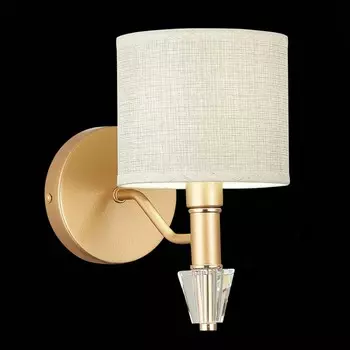 Светильник настенный Evoluce. SLE107001-01. Vilede. 1х40 Вт, E14, 14х24,5 см, цвет золотистый