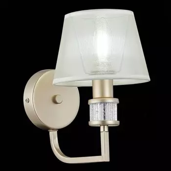 Светильник настенный Evoluce. SLE107501-01. Manila. 1х40 Вт, E14, 16х23 см, цвет золотистый