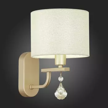 Светильник настенный Evoluce. SLE107701-01. Elida. 1х40 Вт, E14, 16,5х24,5 см, цвет шампань