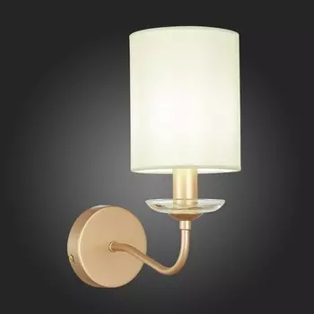 Светильник настенный Evoluce. SLE108001-01. Rita. 1х40 Вт, E14, 12х28 см, цвет золотистый