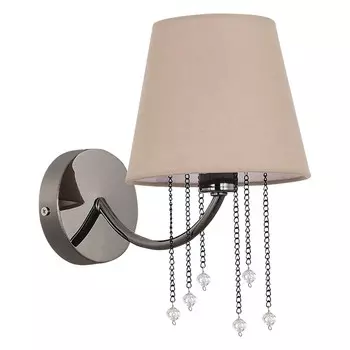 Светильник настенный Evoluce. SLE1118-801-01. Alluria. 1х40 Вт, E14, 15х24 см, цвет чёрныйхром