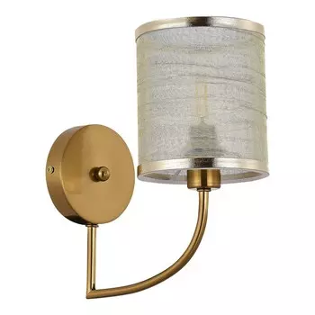 Светильник настенный Evoluce. SLE1119-301-01. Ellisse. 1х40 Вт, E14, 12х25 см, цвет латунь