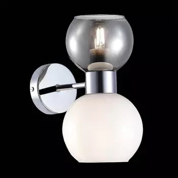 Светильник настенный Evoluce. SLE1138-101-02. Thonet. 2х60 Вт, E27, 15х29 см, цвет хром