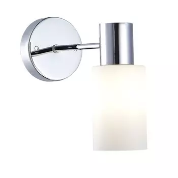 Светильник настенный Evoluce. SLE1139-101-01. Gessi. 1х60 Вт, E14, 8х23 см, цвет хром