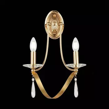 Светильник настенный Evoluce. SLE120211-02. Filatta. 2х40 Вт, E14, 26х33 см, цвет французское золото