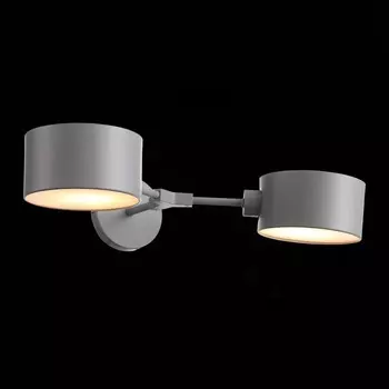 Светильник настенный Evoluce. SLE183701-02. Gimento. 2х60 Вт, E14, 51х12 см, цвет серый