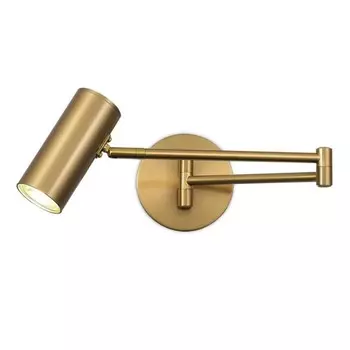 Светильник настенный Evoluce. SLE201021-01. Zoom. 1х5 Вт, GU10, 4000K, 12х13,5 см, цвет латунь