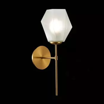 Светильник настенный Evoluce. SLE205201-01. Terramo. 1х60 Вт, E27, 15х41 см, цвет латунь