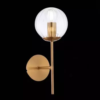 Светильник настенный Evoluce. SLE220801-01. Andria. 1х40 Вт, E14, 13,5х31 см, цвет латунь