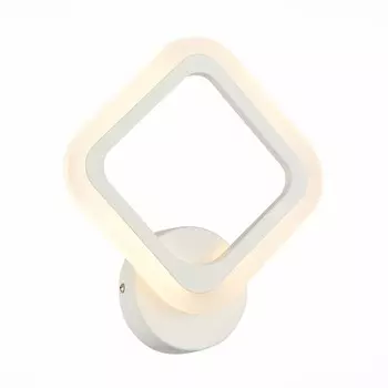 Светильник настенный Evoluce. SLE500151-01. Samuro. 1х16 Вт, LED, 3000K/4000K/6000K, 1152 Lm, 23,5х26 см, цвет белый