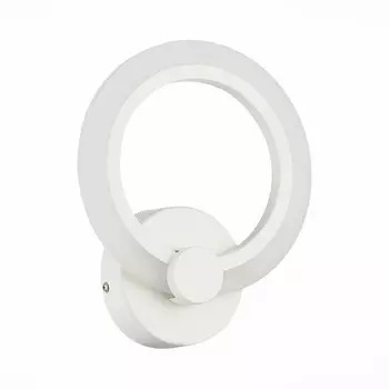 Светильник настенный Evoluce. SLE500551-01. Cerina. 1х14 Вт, LED, 3000K/4000K/6000K, 1008 Lm, 19х22,5 см, цвет белый