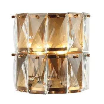 Светильник настенный хрустальный Avenue 2xE14 40Вт, размер 25x13,5x24 см, цвет бронза