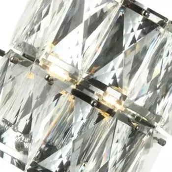 Светильник настенный хрустальный Avenue 2xE14 40Вт, размер 25x13,5x24 см, цвет хром