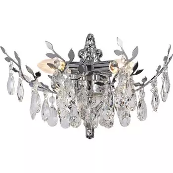 Светильник настенный хрустальный Sofia 2xE14 40Вт, размер 40x21x24 см, цвет хром