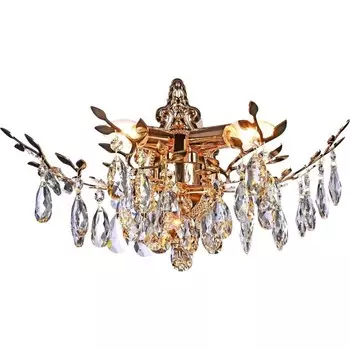 Светильник настенный хрустальный Sofia 2xE14 40Вт, размер 40x21x24 см, цвет золото