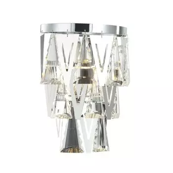 Светильник настенный хрустальный Vaviani 2xE14 40Вт, размер 23x14x31 см, цвет хром